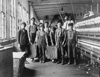 Children standing in the original farmhouse in the mid 1800's