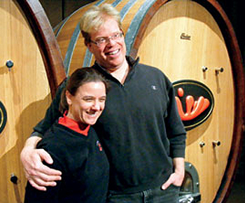 Stephen Osborn and Kimberly Wagner, the current owners of Stoutridge Vineyard